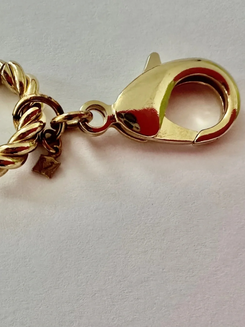 Christina V. Gold Twisted Circle Chain Bracelet - Picture 5 of 6
